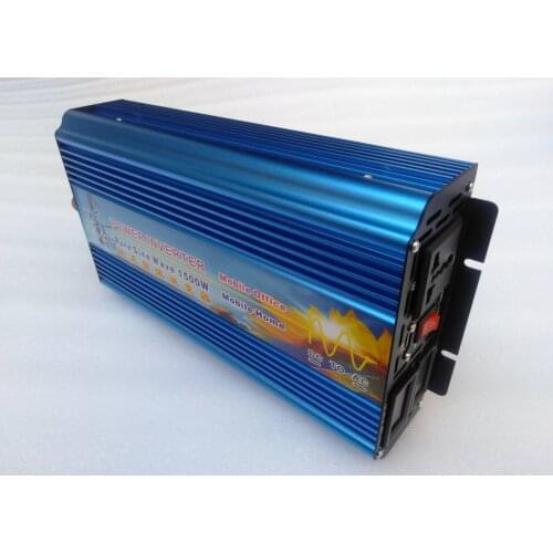 Off grid 1500w 12V 24V 36V 48V universal socket pure sine wave inverter
