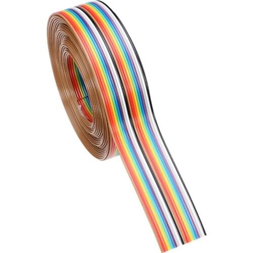 5M 20P DuPont Cable Rainbow Connection Line Flat Line Support Wire Soldered Cable Connector Tinned Copper Wire