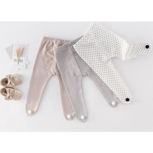 0-24m newborn baby girls pantyhose cute polka dot infant kids stocking for girls with bag pants children tights meias Valentine