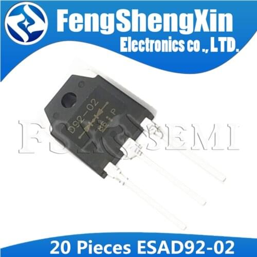 20pcs/lot ESAD92-02R D92-02 TO-3P ESAD92-02 20A/200V SILICON DIODE