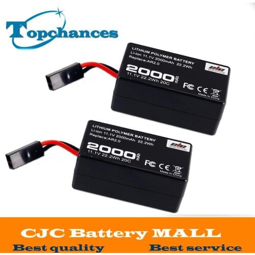 2X High Capacity 2000mAh 11.1V 20C 22.2Wh Powerful Li-Polymer Battery For Parrot AR.Drone2.0 Quadcopter