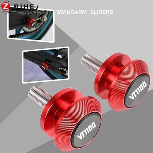 Motorcycle Accessories FOR HONDA VT1100 VT 1100 VT1100C 1994 1986 2001 1996 2004 2000-2007 02 Swingarm Spools M8 Stand Screws