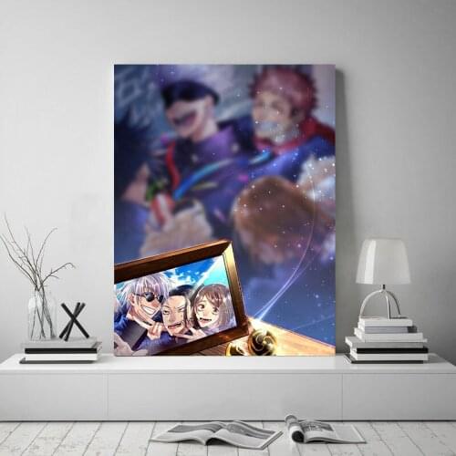 Wall Art Modular Canvas Home Sukuna Jujutsu Kaisen Anime Decor Dream Pictures HD Printed Paintings Living Room Artwork No Framed