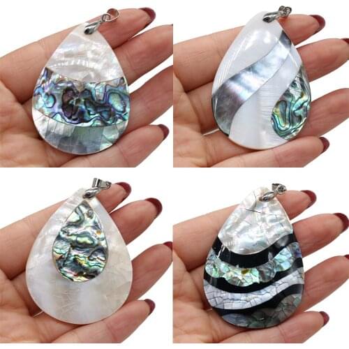 New Zealand Natural Abalone Shell Statement Choker Necklace Pendant for Women Charms Jewelry Pendants DIY Exquisite Gift