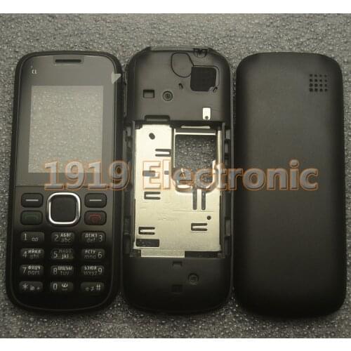 New Full Phone Housing Cover Case With English Or Russian Or Hebrew Keypad For Nokia c1-02 c102