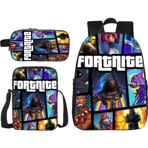 New Game Fortnite backpack cute bag kids Schoolbag beautiful Popular pattern boys girls Backpack