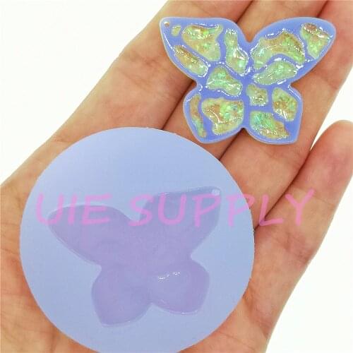 DYL979U 40.4mm x 28.9mm Silicone Mold Fondant Cake Decoration Candy Resin Clay Earrings Necklace Craft Soap Candle FOOD SAFE