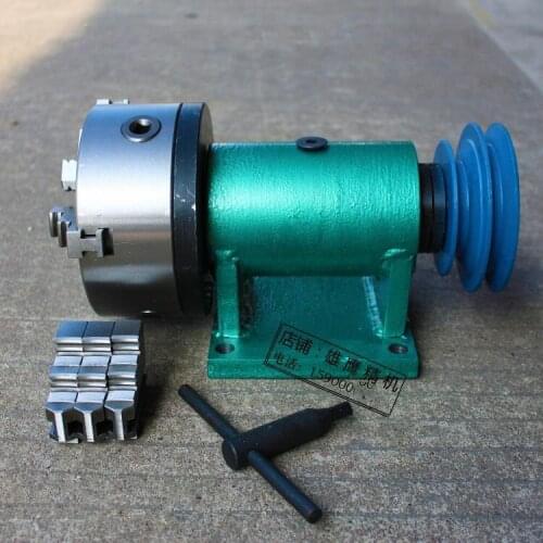 Strengthen the 160 lathe spindle, the instrument head self-made spindle assembly + three-jaw/four-jaw chuck