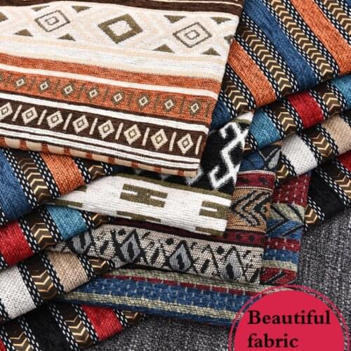 Jacquard Sofa Cover Background Decorative Fabric Bohemian Cover Cushion Tablecloth DIY Home Textile Fabric Cloth Per Meter