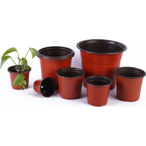 10 Pcs/Pack Plastic Grow Box Flower Pot Breathable Succulent Nursery Plant Pot Transplant Plant Container Garden Greening Pot