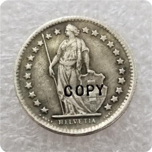 1896 SWITZERLAND 1/2 FRANC COIN COPY commemorative coins-replica coins medal coins collectibles