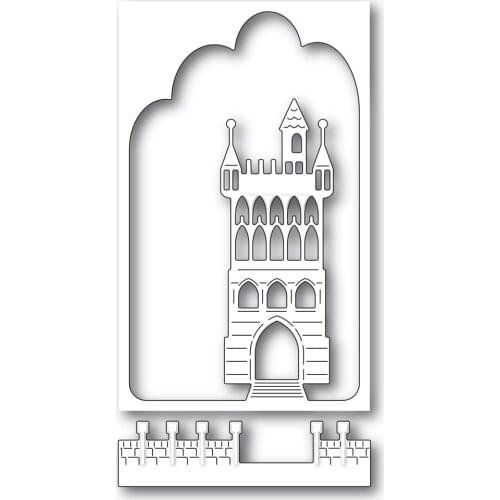 2021 AliliArts Metal Cutting Dies Fantasy Castle diy Scrapbooking Photo Album Decorative Embossing PaperCard Crafts Die