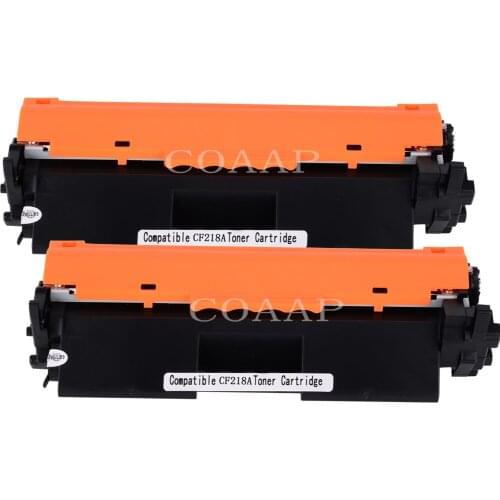 2PK Compatible toner cartridge for HP CF218A CF218 18A 218A LaserJet Pro M104a M104w 104 132 M132a M132fn M132fp M132fw M132nw