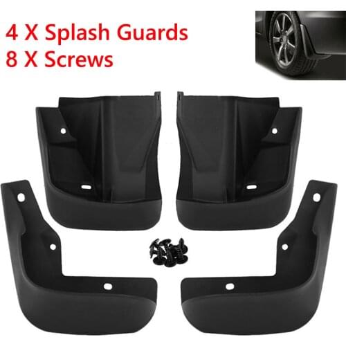4pcs Splash Guards Front + Rear Set Outdoor Anti-resistance Mud Flaps PP Plastic Repairing Parts for Honda Civic 96-00