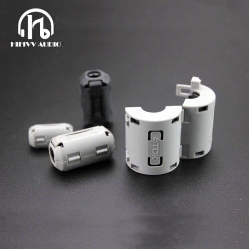 Hifivv audio INport filter Ferrite Core Clip On Degaussing Ring Magnetic Ring Prevent Electromagnetic Interference