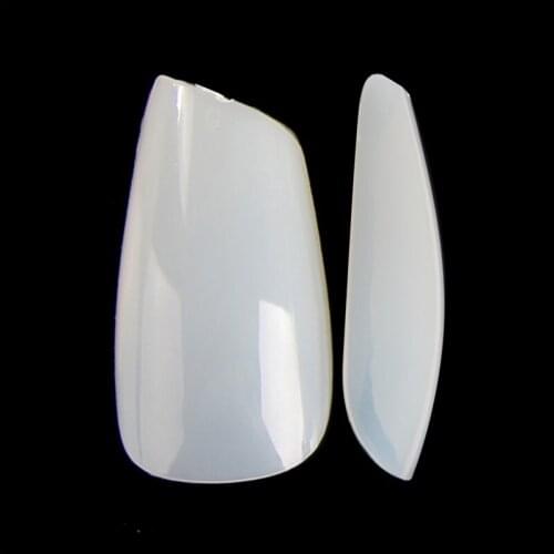 500pcs Ultra Thin Fake Nails Salon DIY Full Cover Artificial Nail Art Tips Stylish Lipstick Shape False Fingernails NDK-QT-P23