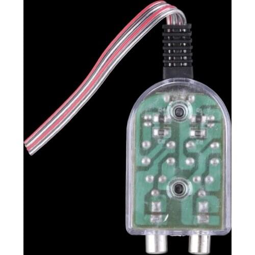 652F 12V RCA Car Stero Radio Converter Speaker High To Low Amplifier Impedance Converter