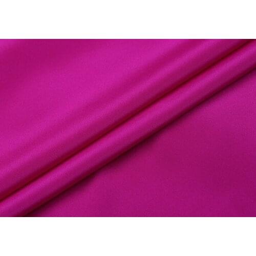 Howmay 100% pure silk fabric crepe de chine 30m/m 45" 130gsm 114cm CDC roseo red 30# for sewing dress or DIY handmade