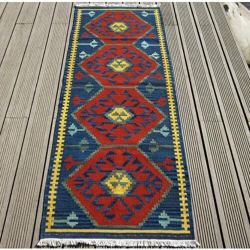 KILIM hand-woven wool carpets exotic national wind bed blanket corridor blanket tapestry South East Asia Turkey 11gc149yg4