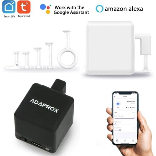 Adaprox Fingerbot The Smallest Robot Smart Life/TUYA/ Adaprox APP Smart Mechanical arms Work with Alexa Google Assistant