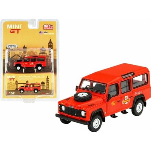 MINI GT 1/64 Land rover Defender 110 2021 Diecast Collection of Simulation Alloy Car Model Children Toys