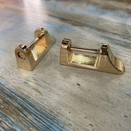 Bag Bridge with Screw Metal Buckles for Purse Handbag Strap Connector Hardware Accessories DIY Leather Crafts