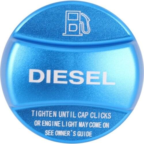Aluminum Alloy Fuel Tank Cap Cover Trim For Bmw X1 X2 X3 X4 X5 X6 F10 F15 F16 F25 F26 F30 F34 F35 F48 F47 G30 G38(Blue Diesel)