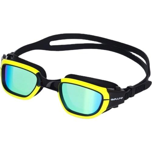 High-definition Swimming Goggles Waterproof Anti-ultraviolet Anti-fog Goggles Silicone Large Frame Plating Swimming Goggles