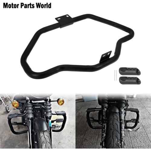 Motorcycle Highway Crash Bar Front Engine Guard Black For Harley Sportster XL 1200 883 48 72 Iron Roadster SuperLow Custom