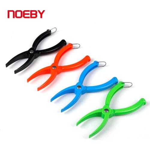 Noeby Fishing Pliers 19cm Plastic Fish Clamp Grip Catch Release Tool Fish Body Holder Tongs Scissor Grabber Tackle Fishing Plier