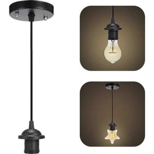 E27 Lights Interior Chandelier With Ceiling Chandelier Craft Screw Ceiling Rose Lamp PVC Fabric Flex Lamp AC110V-220V