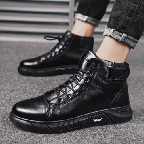 Queenral Men's Motorcycle Boots