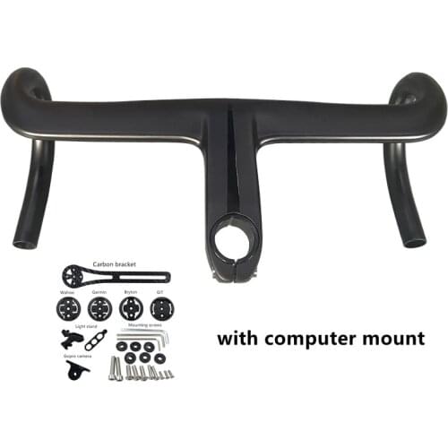 2020 NEW Carbon Handlebar 28.6mm/31.8mm Integrated cycling carbon bar Road Bicycle Handlebar matt black