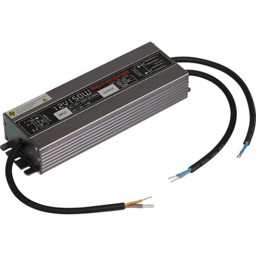 [Seven Neon]Wholesales IP67 waterproof DC12V 150W/DC24V 150W metal switch power adaptor led lighting power transformer+cable