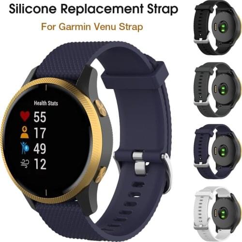 Silicone Sport Watch Band Strap Wristband For Garmin Venu Vivoactive 3 Vivomove HR For Amazfit GTS For Samsung Gear S3