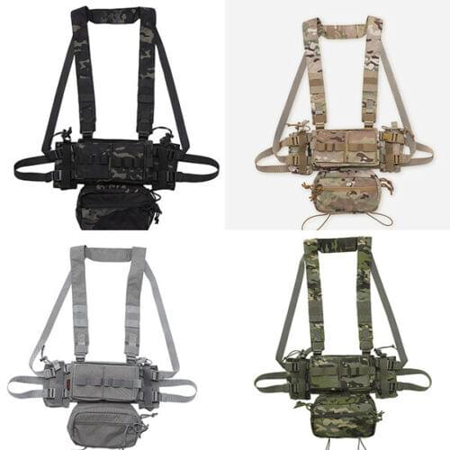 Tactical Combat Lightweight MK3 Modular Chest Rig Training Vest Rig Set