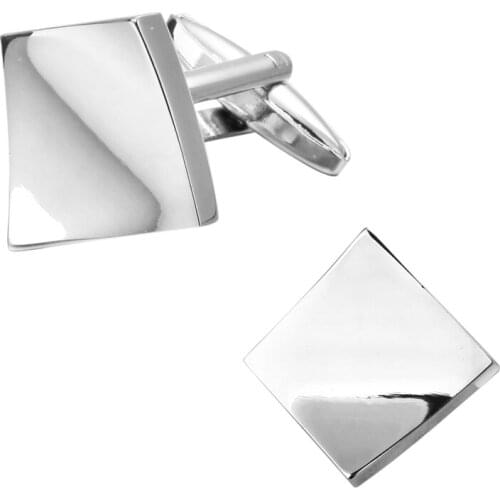 Products sell like hot cakes fashion men square silvery jewellery cufflinks French shirt sleeve cuff links