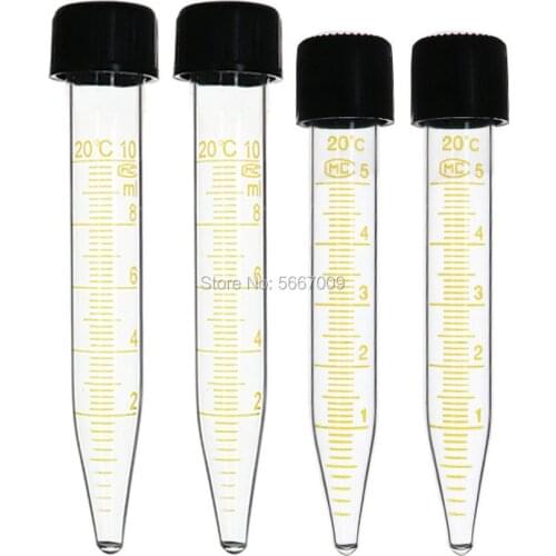 All size available Graduated V-shape bottom glass Graduated centrifuge tube 5ml 10ml 15ml 20ml 25ml 50ml equipped With Screw Cap