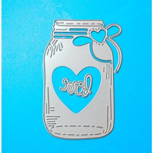 YLCD598 Love Wishing Bottle Metal Cutting Dies For Scrapbooking Stencils DIY Album Cards Decoration Embossing Folder Die Cutter