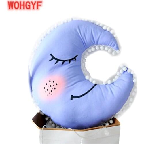 1pc Cute Plush Star Moon Cloud Pillow Stuffed Beautiful Plush Sky Series Pillow Cushion Toys Lovers Gift Girls Gifts Decoration