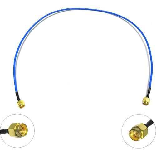 1PC SMA Male switch SMA Male Plug RF Coax Cable RG405.086“ blue color jack Pigtail 50cm/100cm NEW Wholesale for WIFI Wireless