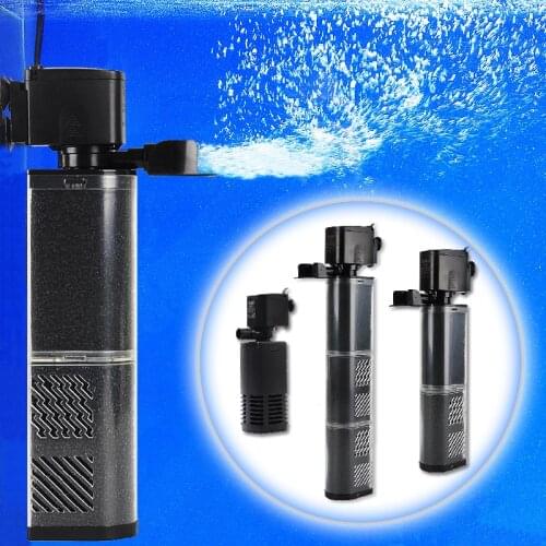 3 In 1 Aquarium Filter Air Pump Filter Pump for Fish Tank Circulating Internal Filter Air Oxygen Increase Aquarium Water Pump
