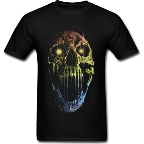 3D Skull Tshirts Mens Top Horror T-shirts Soul Eater Printing T Shirt Cotton Fabric Round Neck Clothes Family Halloween Costume