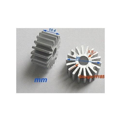 5 pcs Mini size 0.5W - 1W Watt LED Aluminium Heatsink Round