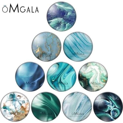 Abstract Blue Golden Line Texture Patterns 12mm/14mm/18mm/20mm/25mm Round photo demo glass cabochon flat back Making findings