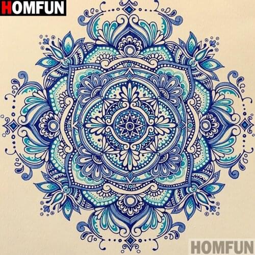 HOMFUN Full Square/Round Drill 5D DIY Diamond Painting "Religious Mandala" 3D Embroidery Cross Stitch 5D Decor Gift A14208