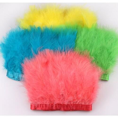 2metres turkey feather Trim Fringe for Wedding Craft Accessories Carnival costume Clothing DIY Decoration plumes selvage
