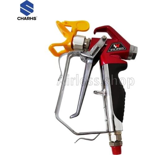CHARHS Airless Spray Gun similar of 538020 2 Finger Trigger Included. 1 Tip Guard. 517 airless tips Built-In airless gun Filter