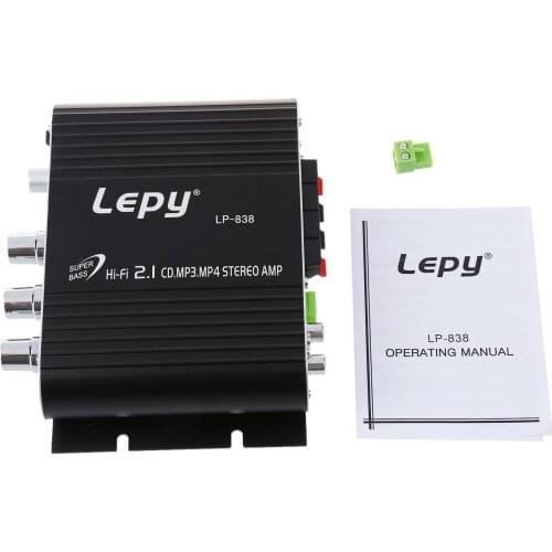 CLCU LEPY 200W 12V Hi-Fi Amplifier AMP Stereo Booster For Auto Car Motorcycle Radio MP3