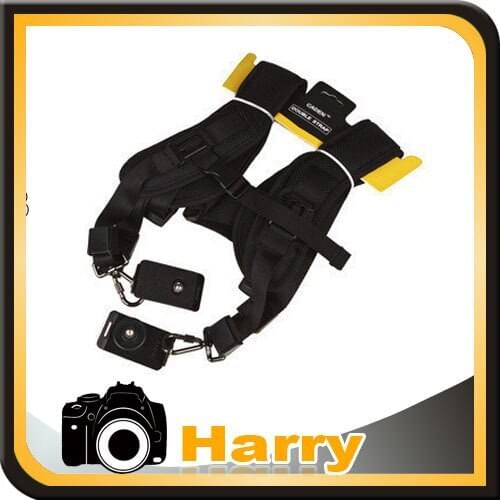 Double Dual Sling Shoulder Neck Strap belt for SLR DSLR Camera 5D 5DII 5DIII 60D D90 D3200 D5200 D7000 1DX D4 X800 D500 D850